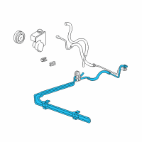 OEM 1998 Pontiac Trans Sport Hose Asm-P/S Fluid Cooling Diagram - 26041952