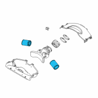 OEM 2003 Dodge Viper Element-Air Cleaner Diagram - 5037294AB