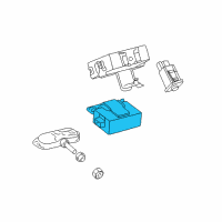 OEM Lexus Receiver Assy, Tire Pressure Monitor Diagram - 89760-50060