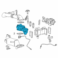 OEM 2011 Chevrolet Silverado 2500 HD Valve Asm-EGR Diagram - 12665547