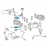 OEM 2013 GMC Savana 2500 EGR Valve Gasket Diagram - 98062923