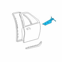 OEM 2003 Lincoln Navigator Upper Seal Diagram - 6L1Z-7820557-A