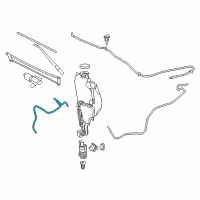 OEM 2017 Ram 3500 Hose-Windshield Washer Diagram - 68213433AA