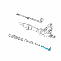 OEM 1993 BMW 325is Steering Tie Rod End Left Diagram - 32-11-1-139-313