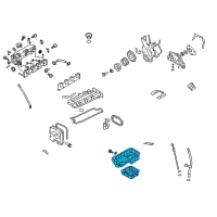 OEM Kia Spectra Pan Assembly-Engine Oil Diagram - 2152023700