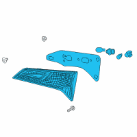 OEM Acura RDX Light Assembly, Passenger Side Lid Diagram - 34150-TX4-A01