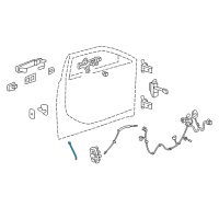 OEM Cadillac CTS Lock Rod Diagram - 25863425