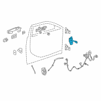 OEM 2008 Cadillac CTS Door Check Diagram - 15269871