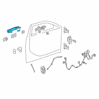 OEM Cadillac Handle, Outside Diagram - 20869111