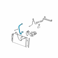 OEM 2009 Buick Lucerne Hose Asm-A/C Compressor Diagram - 25994168