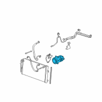 OEM 2008 Buick Lucerne Compressor Diagram - 21992587