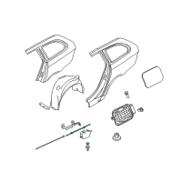 OEM BMW Filler Flap Bowden Cable Diagram - 51-25-7-066-025