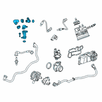 OEM Chevrolet Blazer PCV Hose Diagram - 55510092