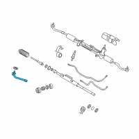 OEM 2007 Hyundai Azera End Assembly-Tie Rod, LH Diagram - 56820-3K000