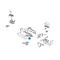 OEM Buick Front Cup Holder Diagram - 25984308