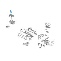 OEM 2009 Buick LaCrosse Handle Asm-Automatic Transmission Control Lever Diagram - 15929136