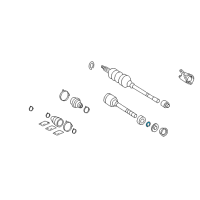 OEM Bearing Snap Ring Diagram - 43425-07040