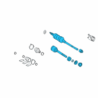 OEM Toyota Avalon Axle Assembly Diagram - 43420-07070