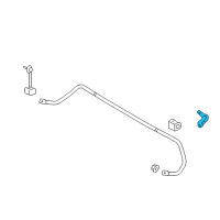 OEM Ford Edge Stabilizer Bar Bracket Diagram - 7T4Z-5B498-B