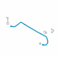 OEM Lincoln MKX Stabilizer Bar Diagram - 7A1Z-5A772-AA