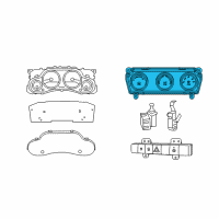 OEM 2014 Jeep Wrangler Air Conditioner And Heater Control Diagram - 68197433AB