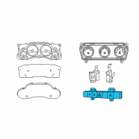 OEM 2014 Jeep Wrangler Switch-3 Gang Diagram - 4602562AK