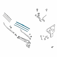 OEM Hyundai Ioniq 5 Blade Assembly Wiper Passenger Seat Diagram - 98350-G8000