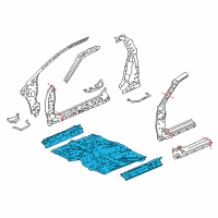 OEM 2014 Honda CR-Z Floor, FR. Diagram - 65100-SZT-A01ZZ