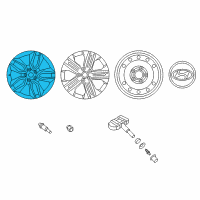 OEM Hyundai Santa Fe Sport 17 10 Spoke Alloy Wheel Diagram - 52910-4Z175