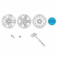 OEM Hyundai Wheel Hub Cap Assembly Diagram - 52960-2M000
