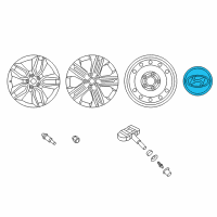 OEM Hyundai Genesis Coupe Wheel Hub Cap Assembly Diagram - 52960-2M000