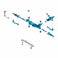 OEM Lexus LS460 Power Steering Link Assembly Diagram - 44200-50272