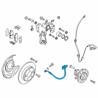 OEM 2020 Kia Soul Rear Wheel Hose Left Diagram - 58737K0100