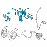 OEM 2020 Kia Soul Rear Wheel Brake Assembly Diagram - 58230K0000