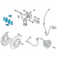 OEM Kia Soul Pad Kit-Rear Disc Br Diagram - 58302K0A00