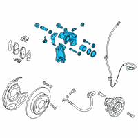 OEM 2021 Kia Soul Rear Brake Caliper Kit Diagram - 58310K0A10