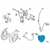 OEM 2020 Kia Soul Rear Wheel Hub & Bearing Assembly Diagram - 52730K0000