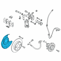 OEM 2020 Hyundai Kona Extra Bracket, LH Diagram - 58390-J9100