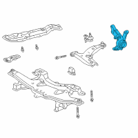 OEM 2008 Pontiac Vibe Steering Knuckle Diagram - 88970117