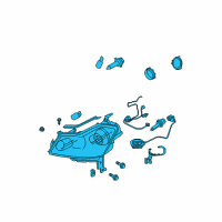 OEM 2006 Infiniti M35 Right Headlight Assembly Diagram - 26010-EH125