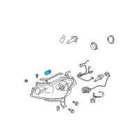 OEM Infiniti M56 Signal Bulb Diagram - 26261-89970