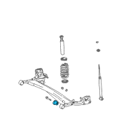 OEM Scion xB Axle Beam Bushing Diagram - 48725-52040