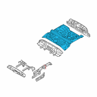 OEM 2012 Kia Soul Panel Assembly-Rear Floor Diagram - 655102K350