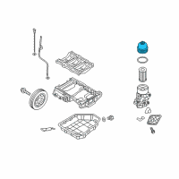 OEM 2017 Kia Sedona Cap-Oil Filter Diagram - 263503CAB1