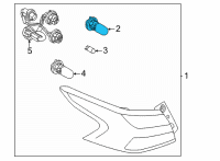 OEM Nissan Quest Bulb Diagram - 26261-8991F