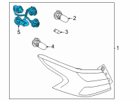 OEM 2022 Nissan Versa Harness Assembly Diagram - 26551-5EE2A