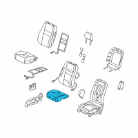 OEM 2011 Honda Civic Pad, Right Front Seat Cushion Diagram - 81137-SNA-A01