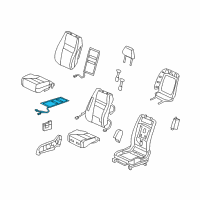 OEM Honda Civic Heater, Left Front Cushion Diagram - 81534-SNB-E01