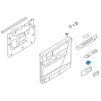 OEM Lincoln MKZ Window Switch Diagram - 6H6Z-14529-AAA