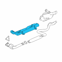 OEM 2005 Saturn Ion Shield Asm-Exhaust Heat Diagram - 25862173